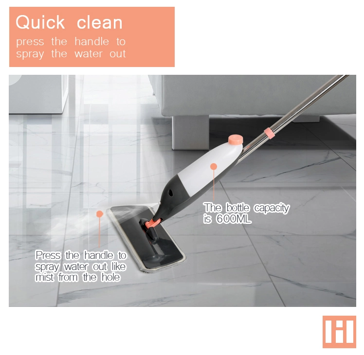 2021 Portable Lazy Household 360 Degree Rotating Magic Mops Ultra-Fine Fiber Cleaning Mop Spray Flat Mop