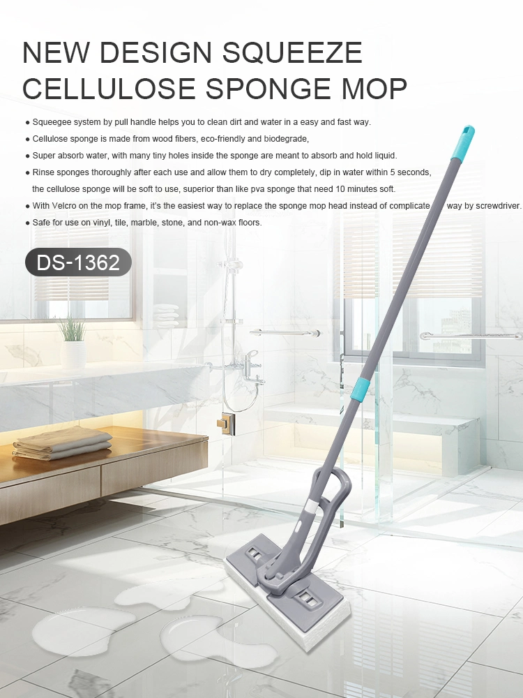 New Eco-Friendly Cellulose Sponge Refill PVA Mop Cleaning Mop